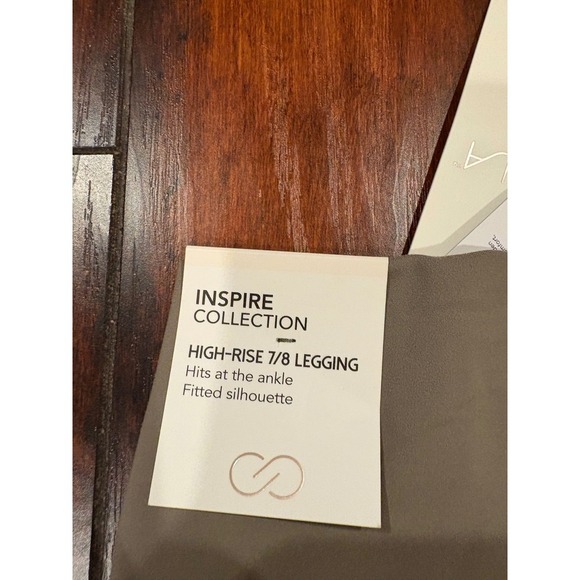 New Calla High Waisted Pocket Leggings Women's XS Workout Yoga Athleisure Taupe - Picture 14 of 14